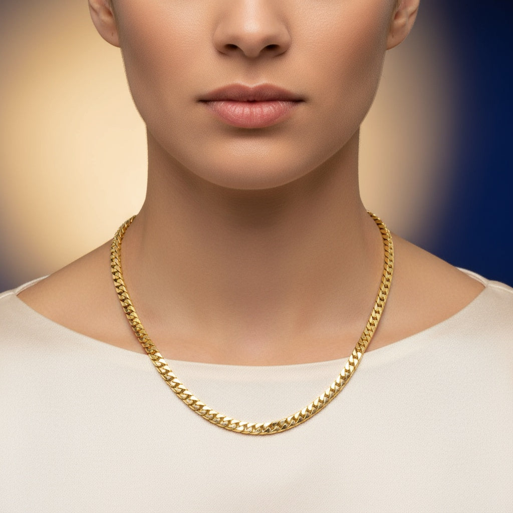 18K Franco Chain – Bold Italian Luxury