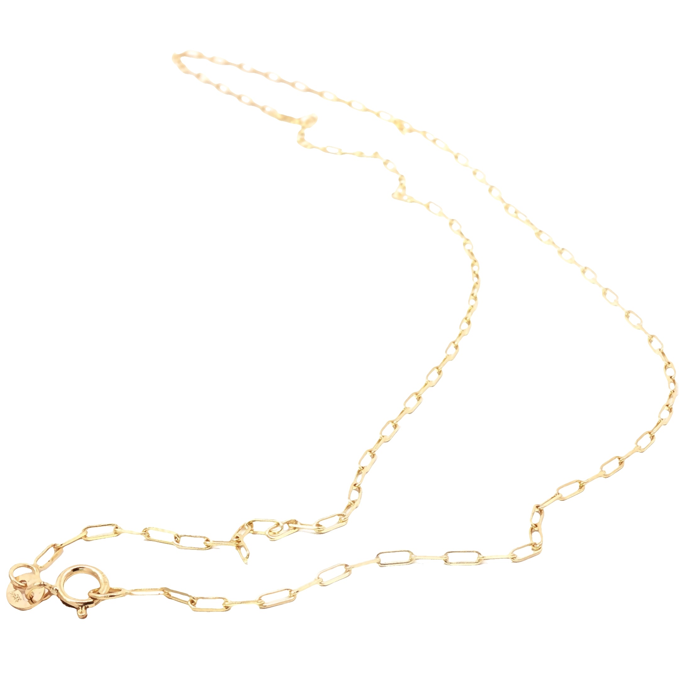 14K Paperclip Chain Modern Minimal Elegance