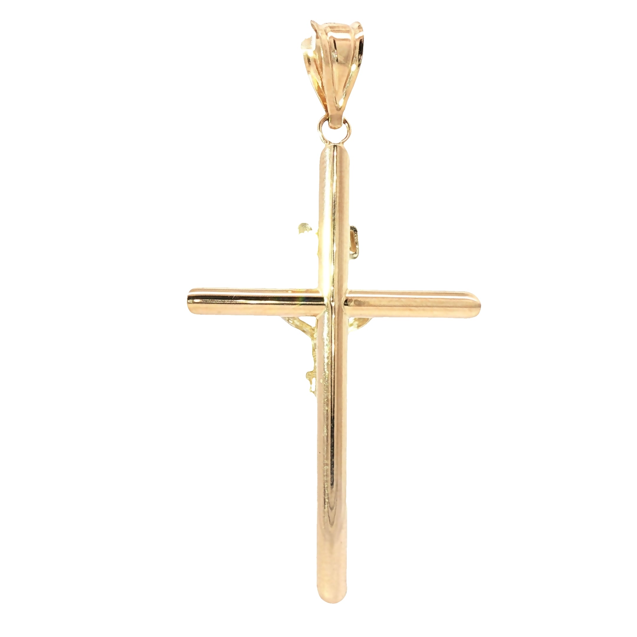 Radiant 14K Two-Tone Crucifix Pendant