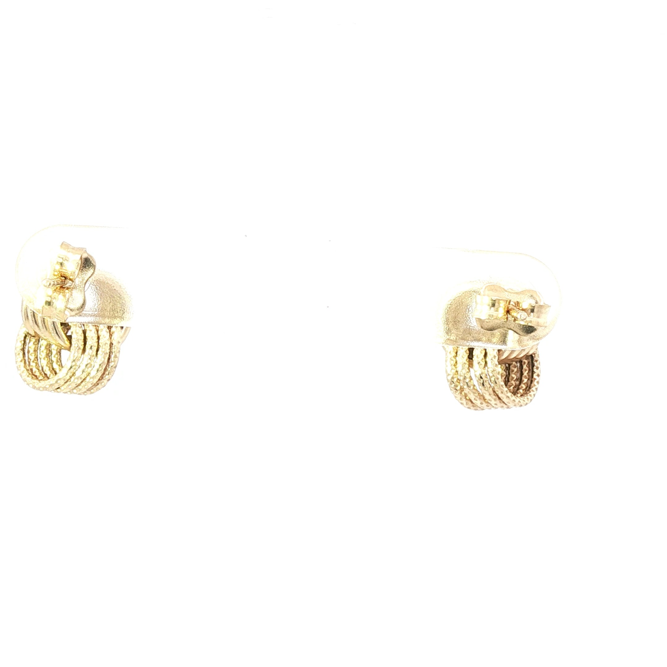 14K Love Knot Gold Earrings for Lasting Love
