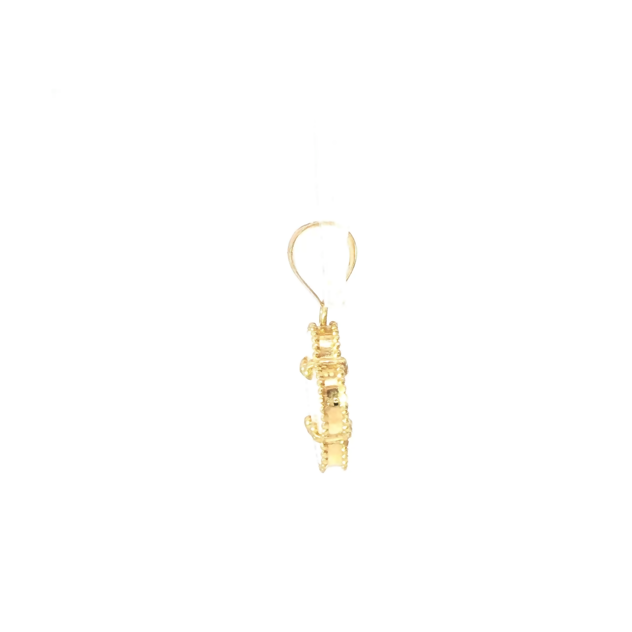 18K Gold Pink Enamel Clover Pendant – Auri Petra