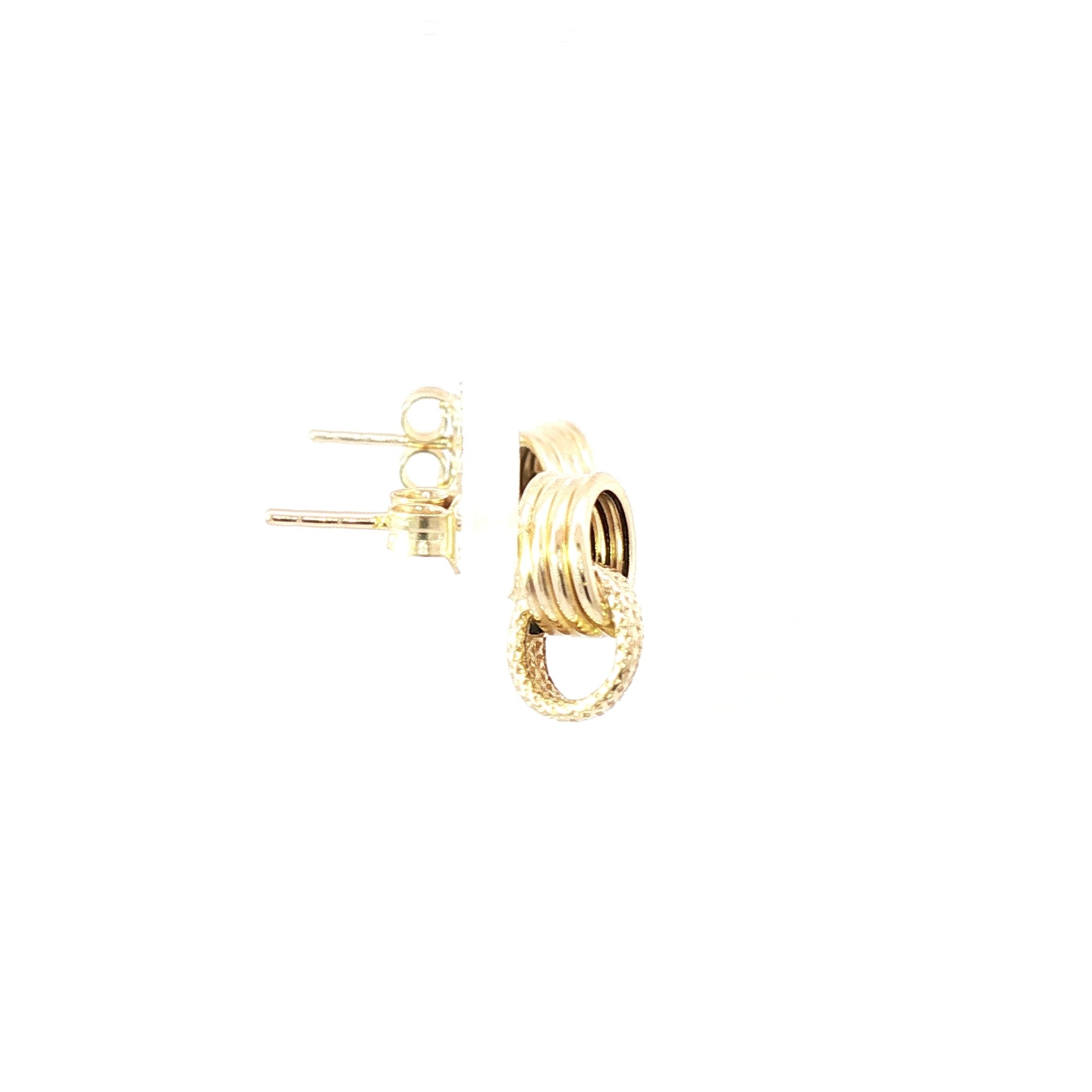 14K Love Knot Gold Earrings for Lasting Love