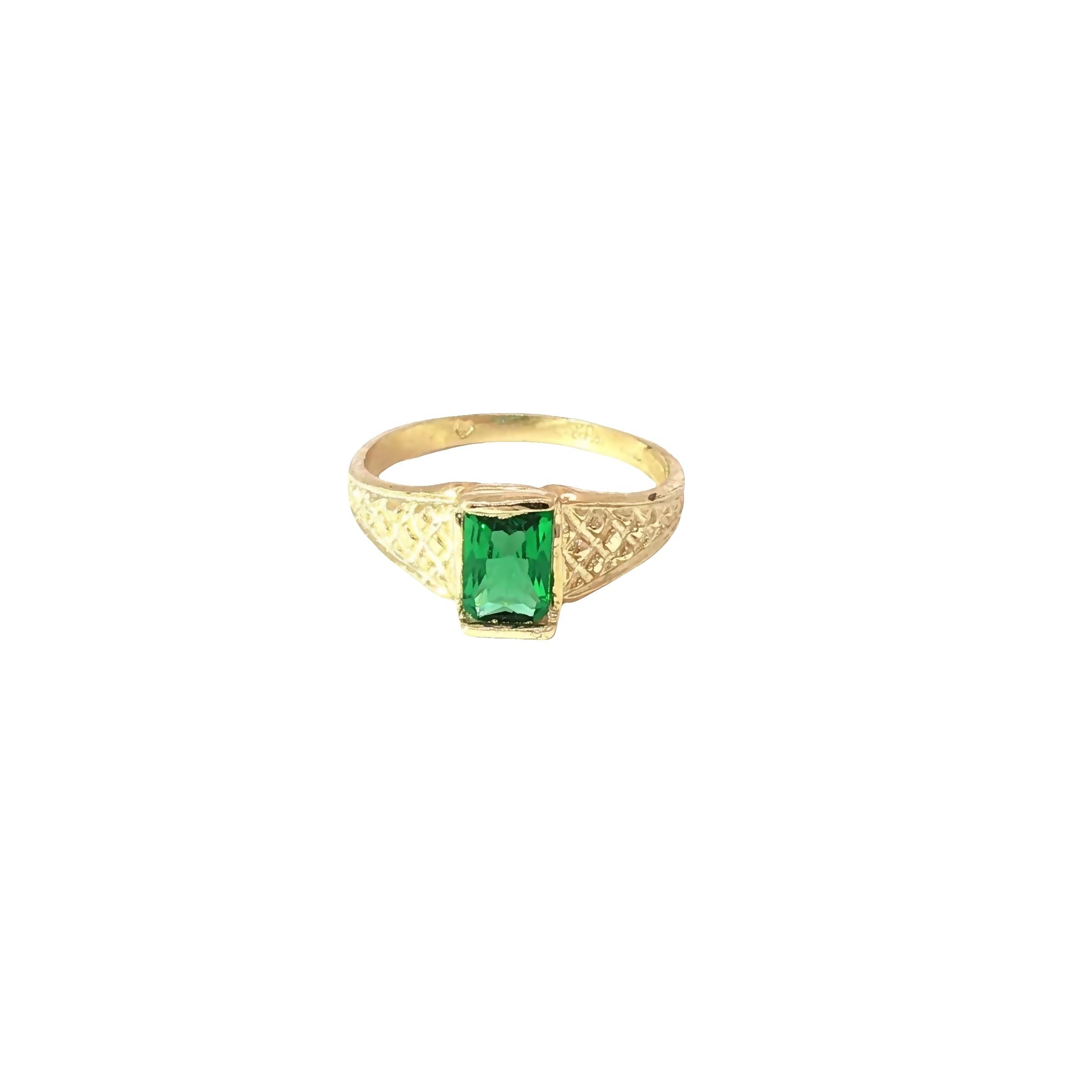 Children’s 10K Emerald Gold Ring – Auri Petra