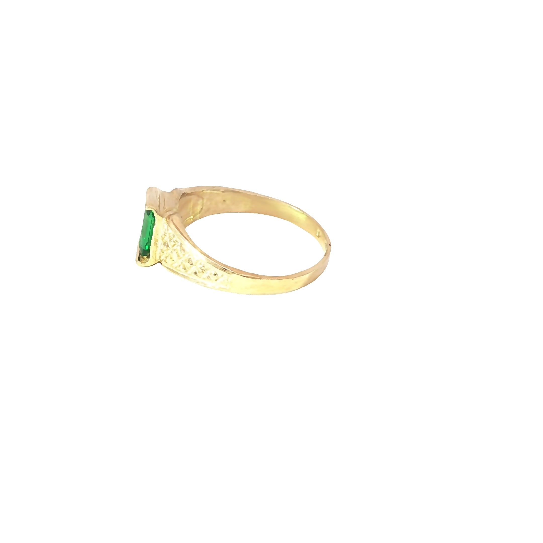 Children’s 10K Emerald Gold Ring – Auri Petra