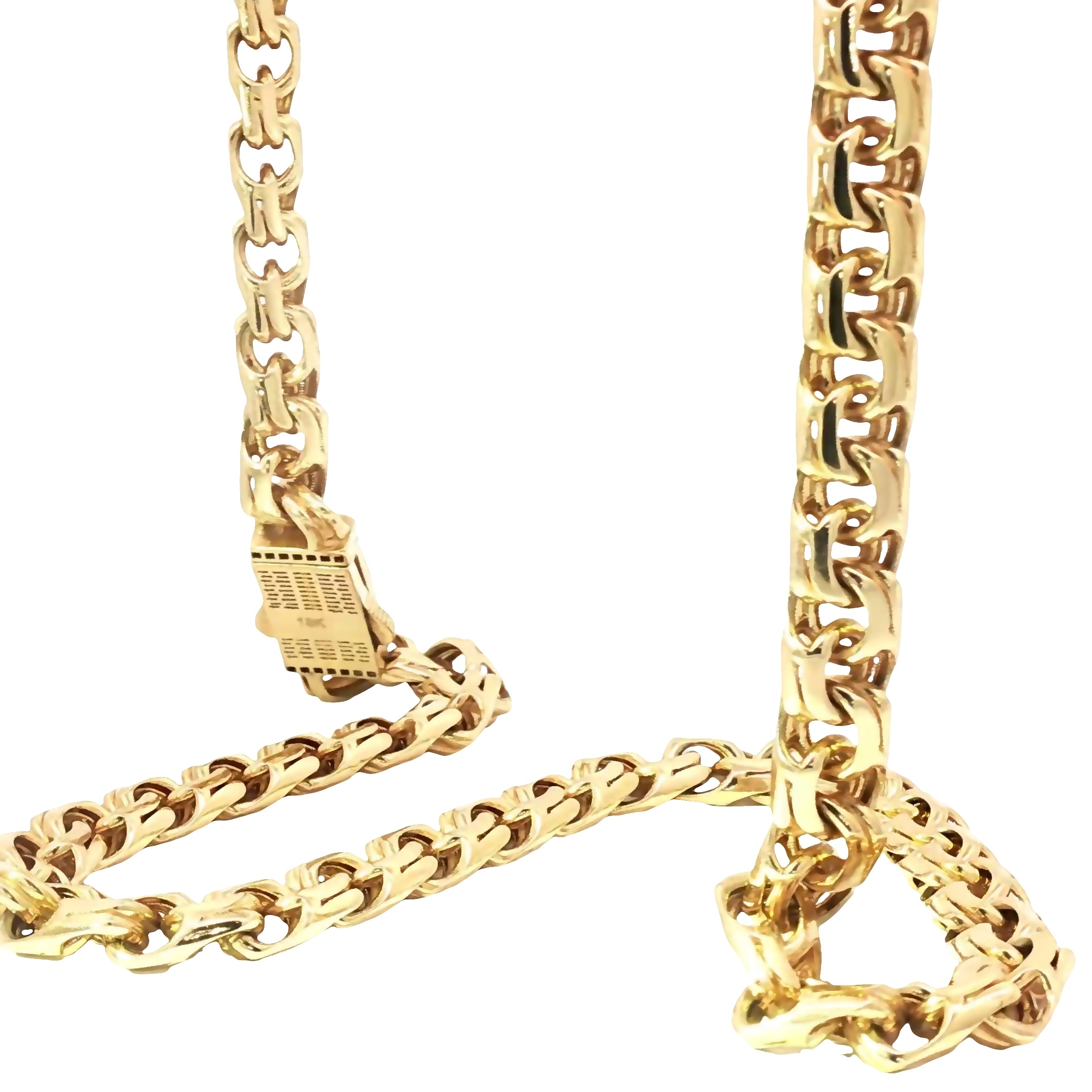 Luxury 18K Chino Link Chain 22in 57.15g