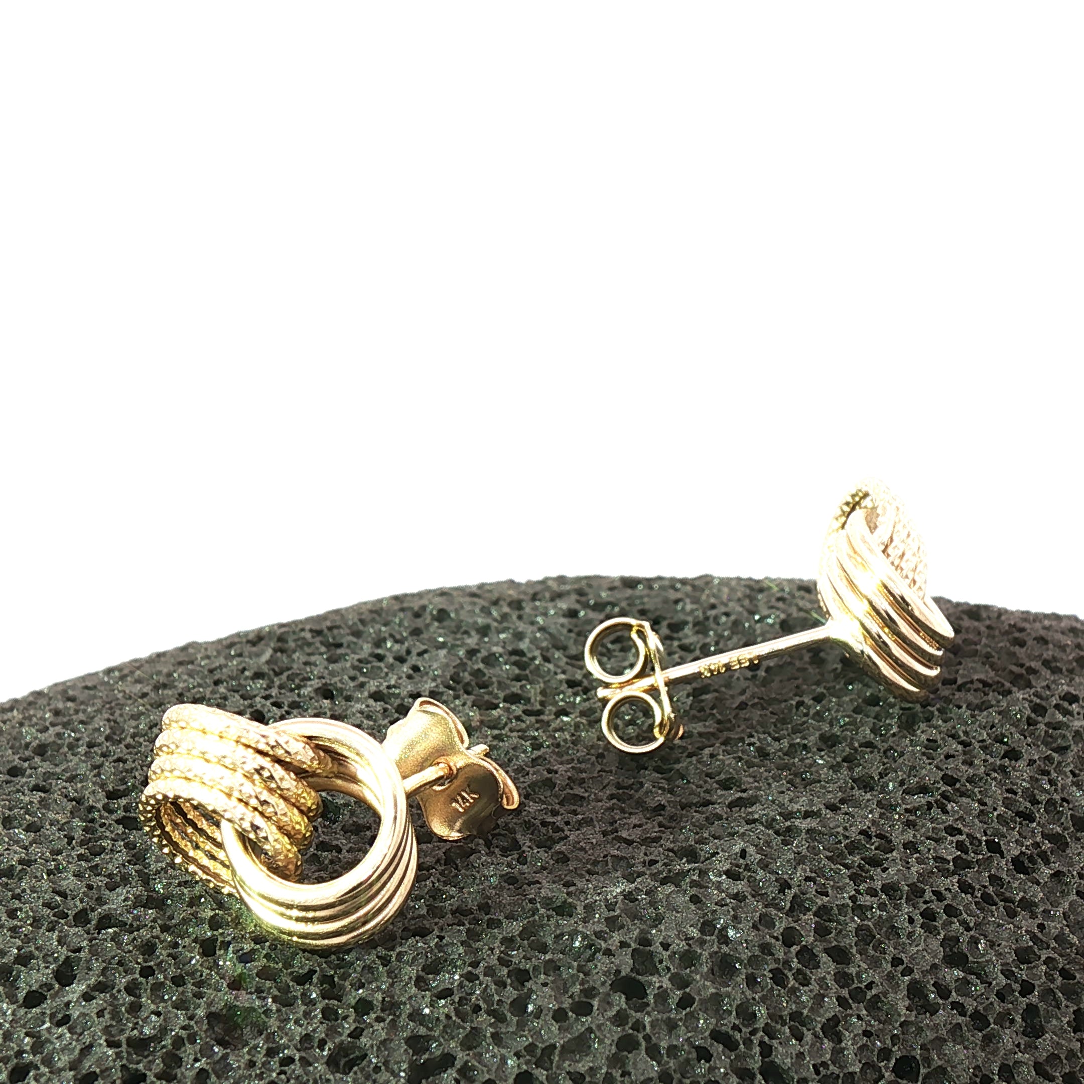 14K Love Knot Gold Earrings for Lasting Love