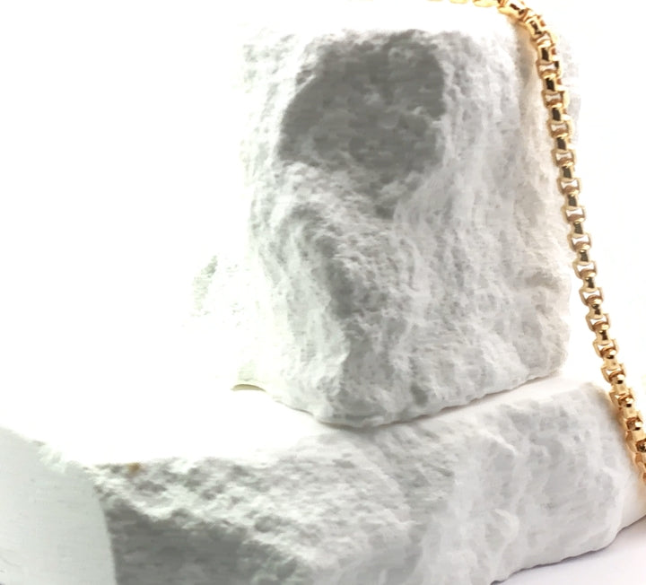 14K Round Box Chain — Bold, Brilliant, Certified