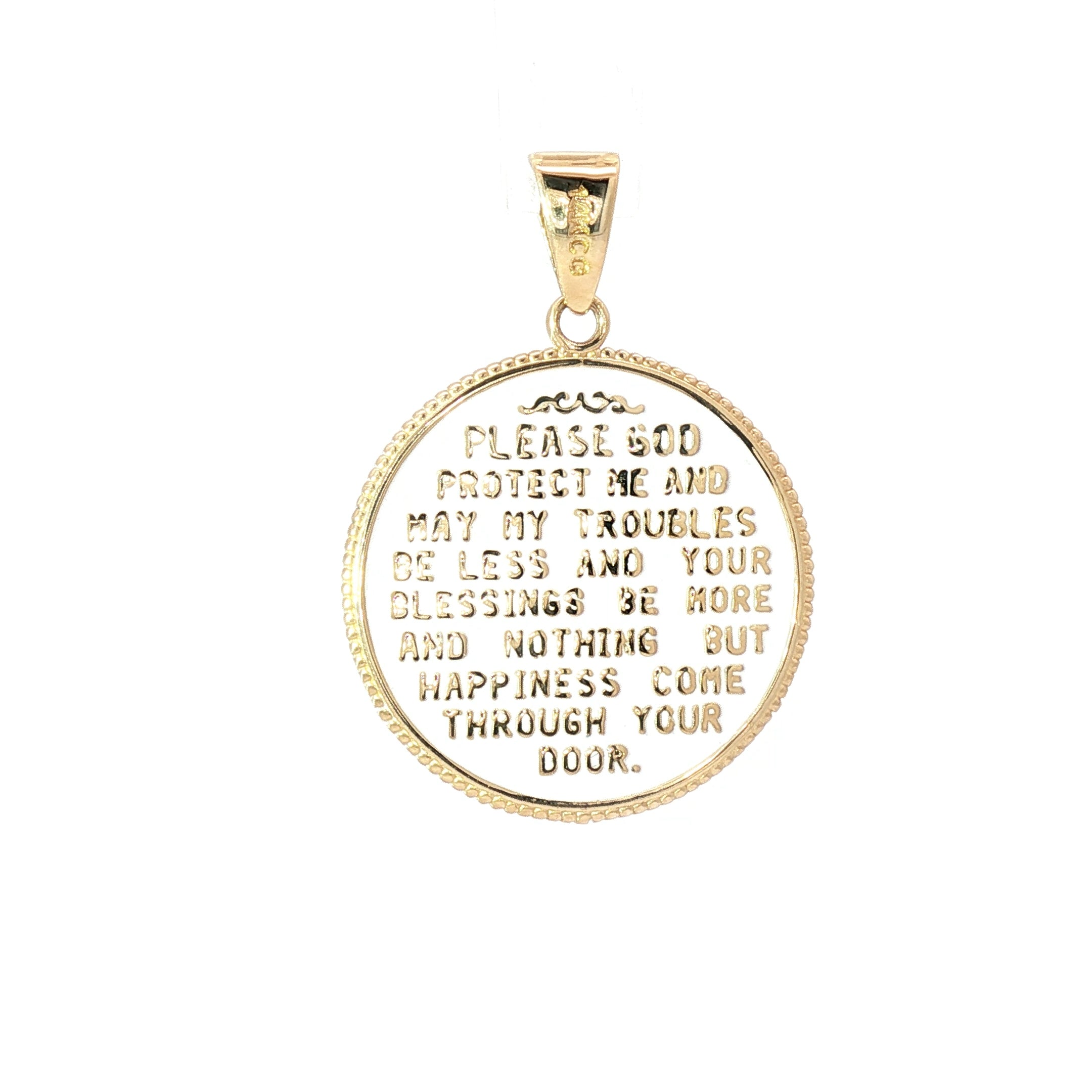 14K Gold USCG Courage Pendant Double Sided