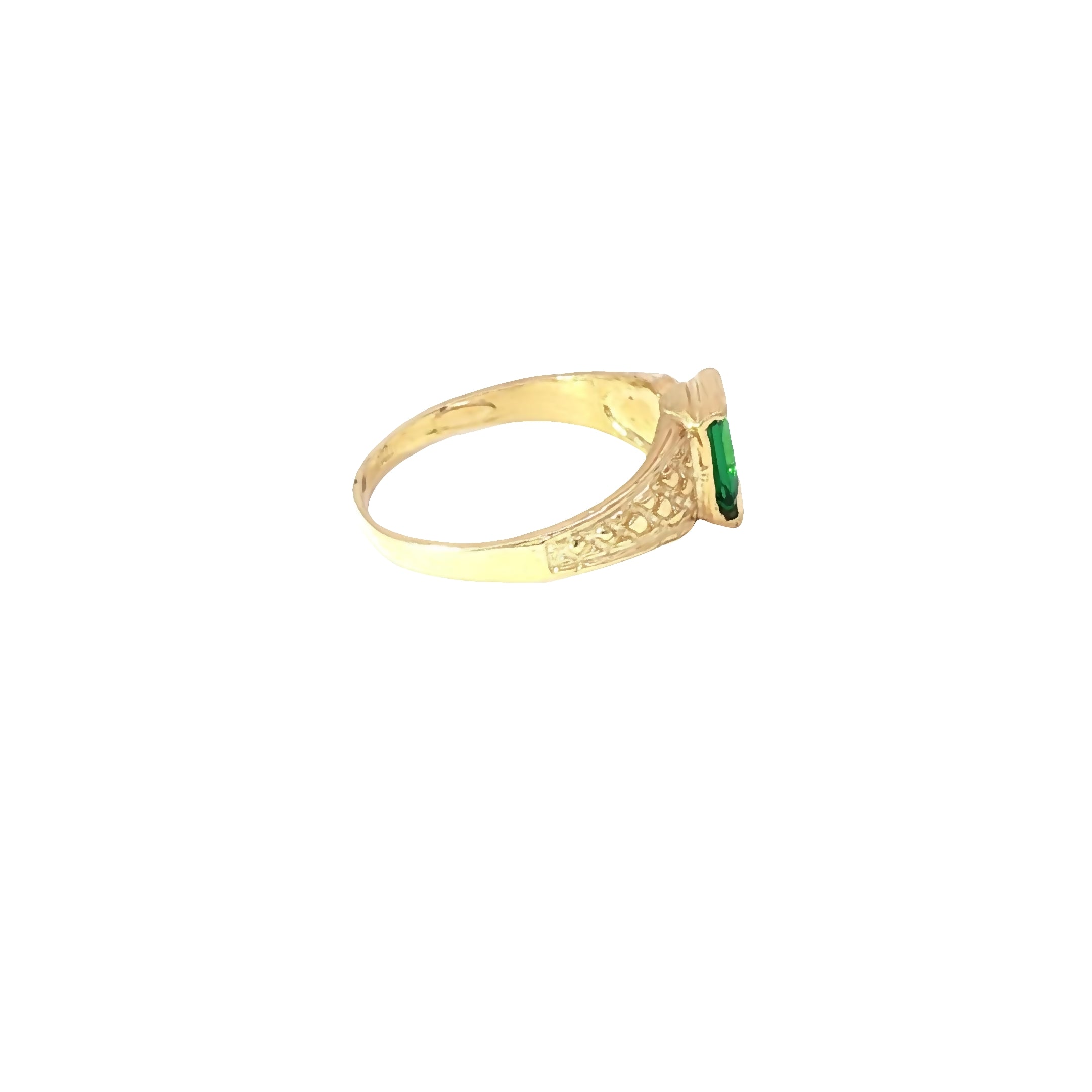 Children’s 10K Emerald Gold Ring – Auri Petra