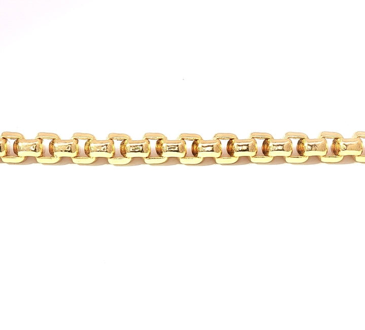 14K Round Box Chain — Bold, Brilliant, Certified