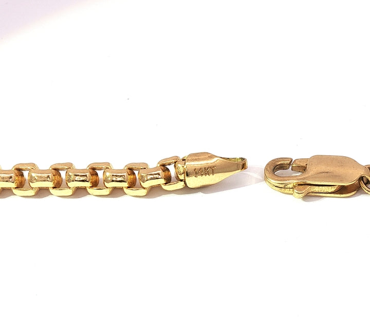 14K Round Box Chain — Bold, Brilliant, Certified
