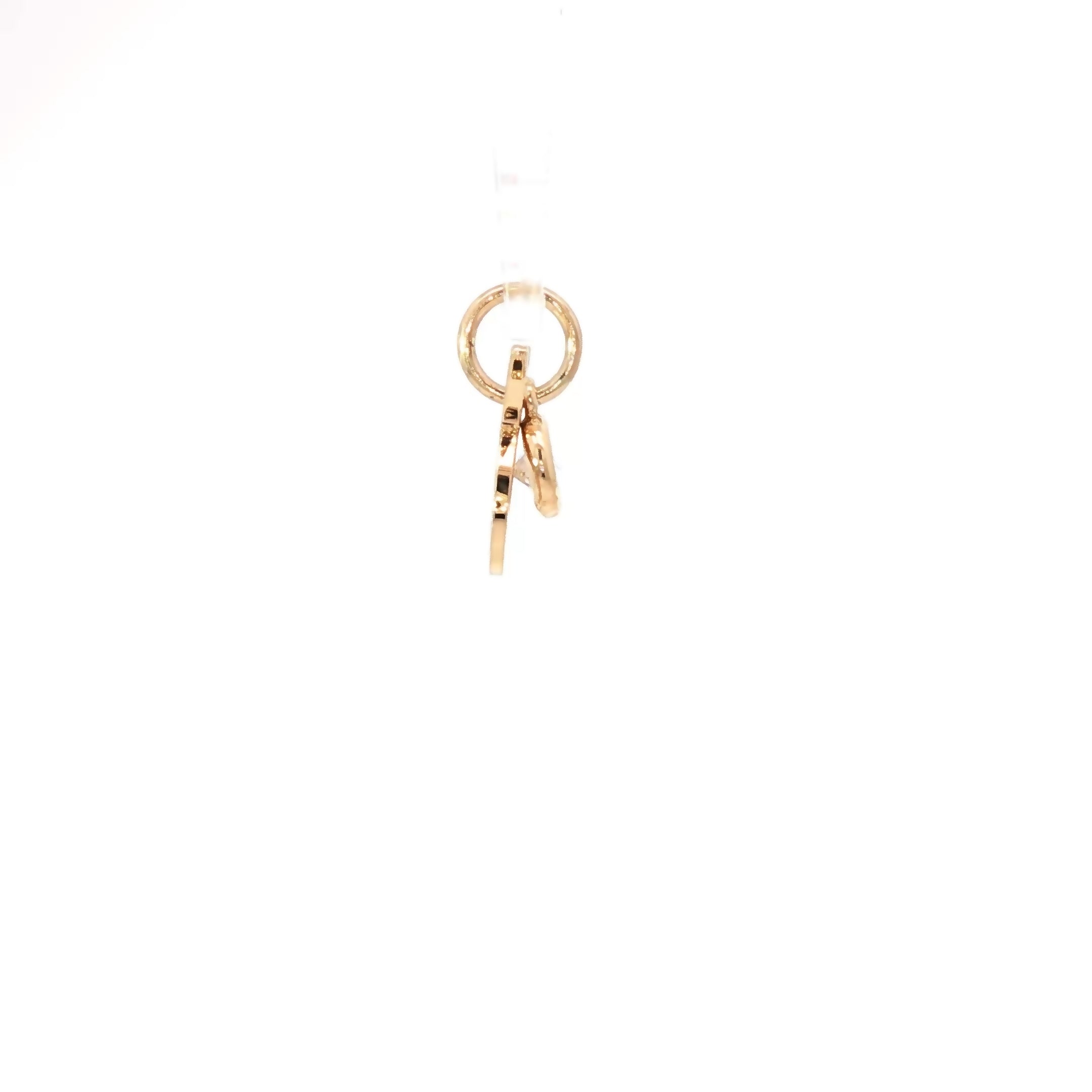 Celestial Taurus Gold Pendant 14k – Radiant CZ Charm