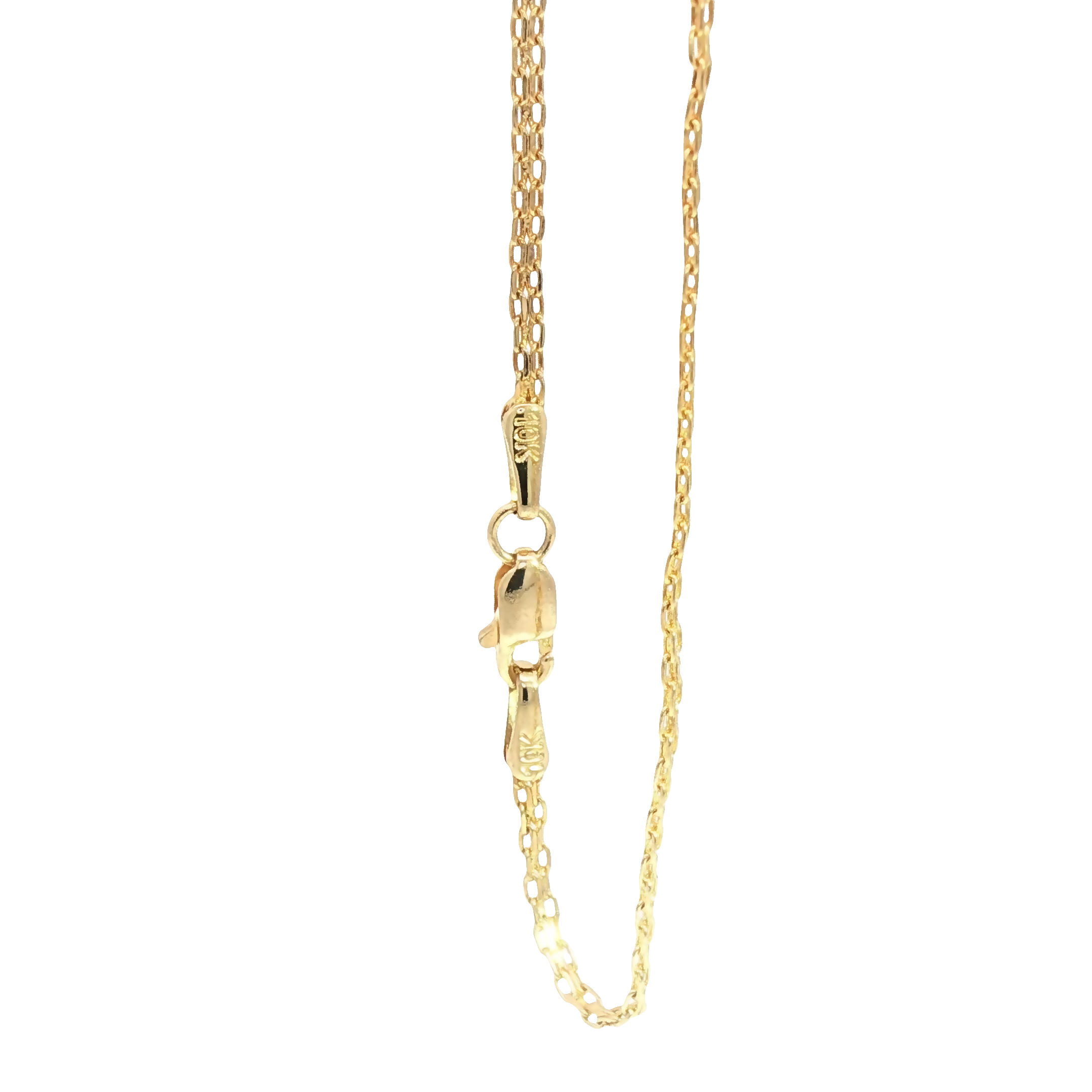 Product Title: Delicate 10K Gold Bismark Anklet – XRF Certified