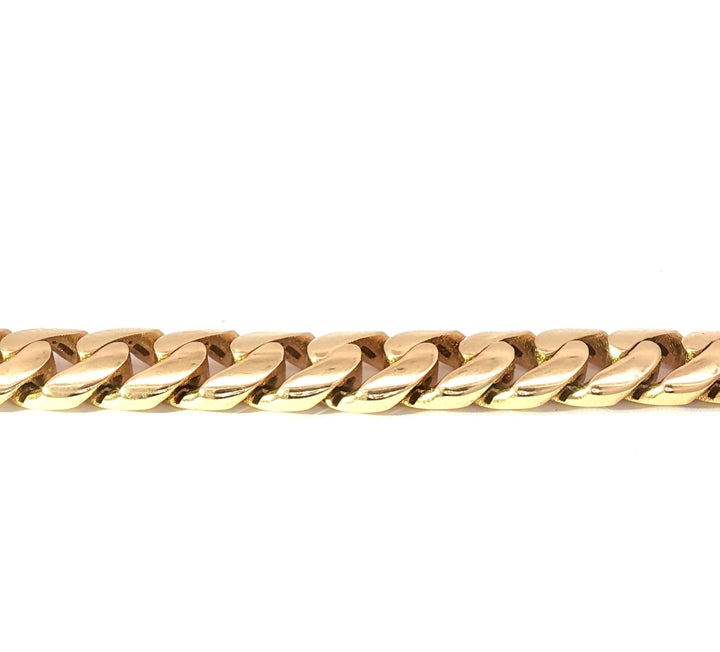 18K Cuban Link Bracelet Refined and Authentic