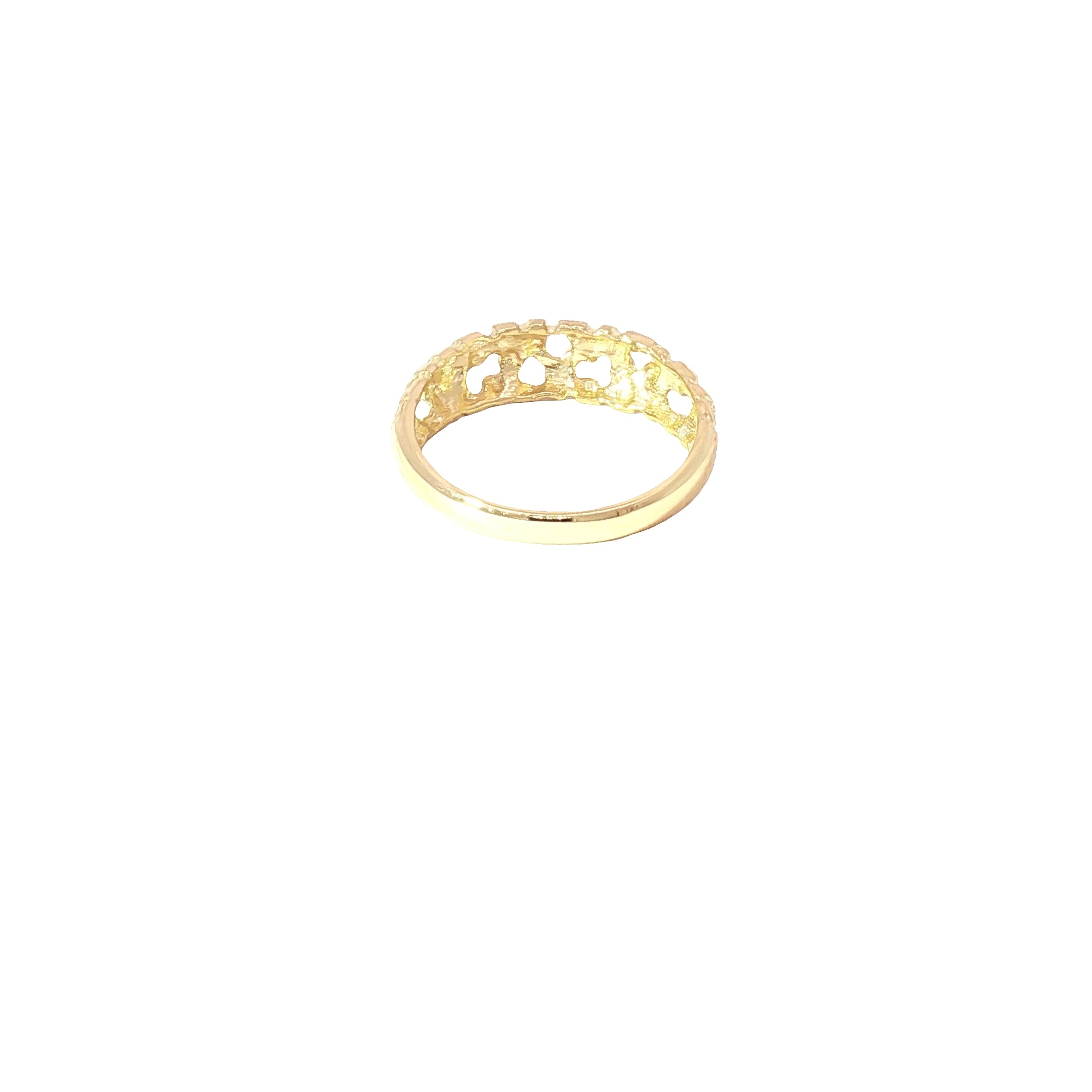 Delicate 10K Gold Filigree Ring – Size 2.75