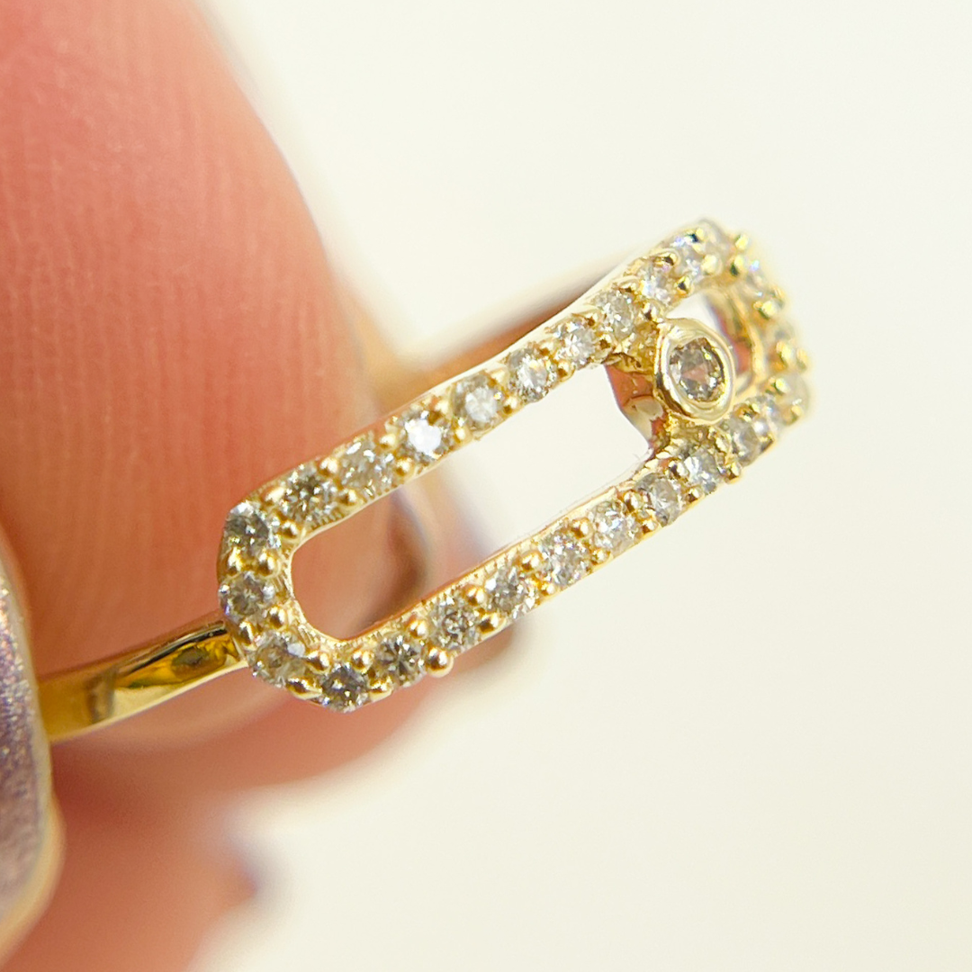 14K Solid Gold Diamond Ring