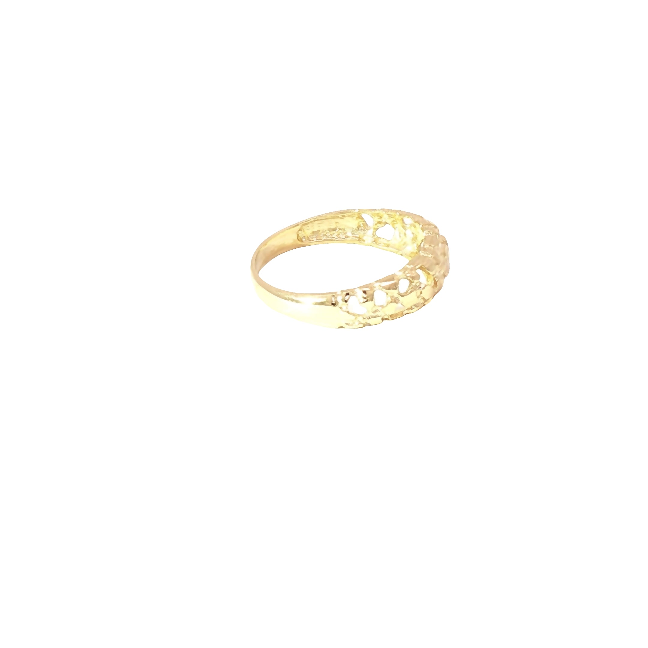 Delicate 10K Gold Filigree Ring – Size 2.75