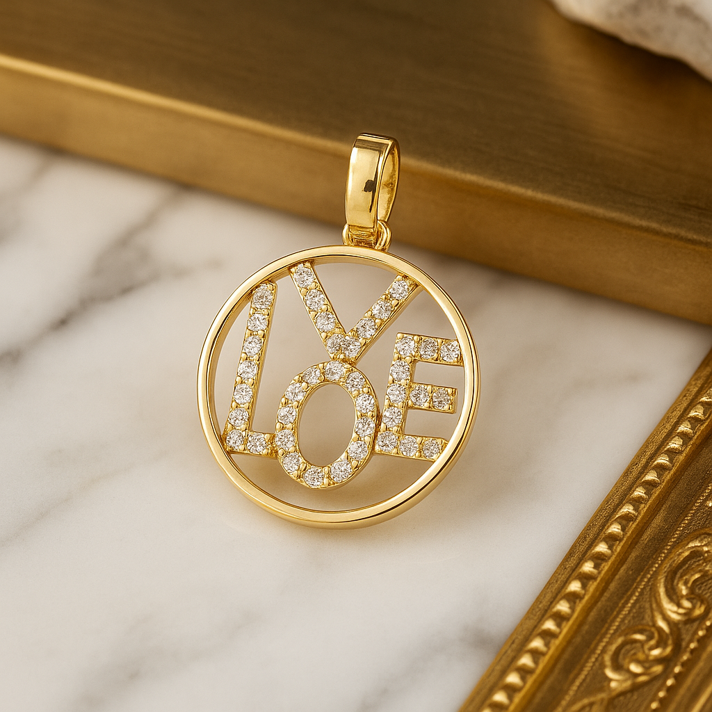Love Radiance Pendant in 10K Gold