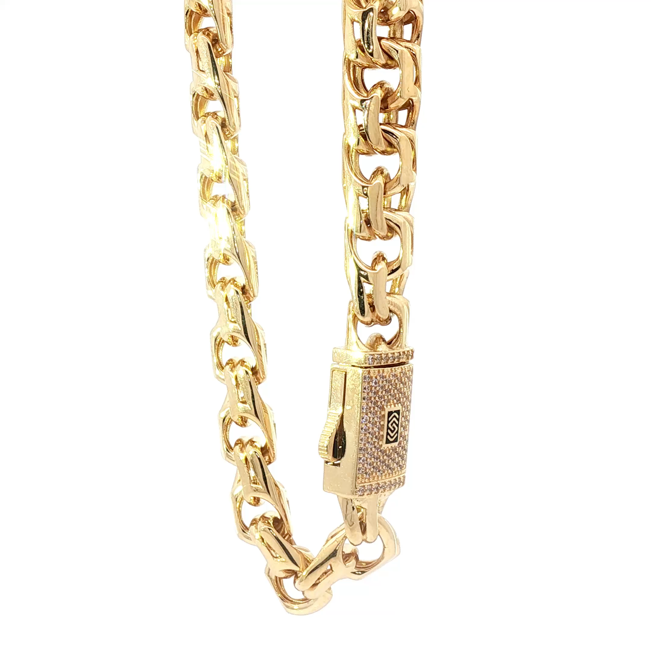 Commanding 18K Chino Link Gold Bracelet