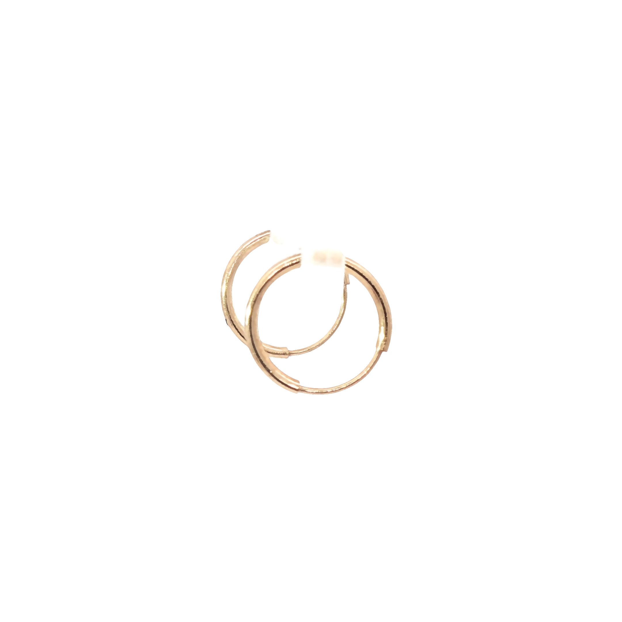Lightweight 10K Gold Mini Hoops – Timeless Shine