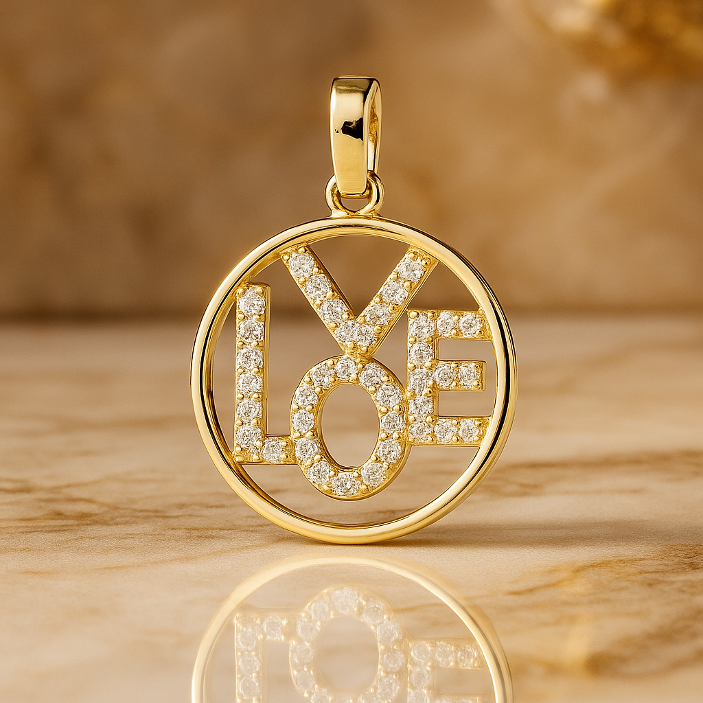 Love Radiance Pendant in 10K Gold
