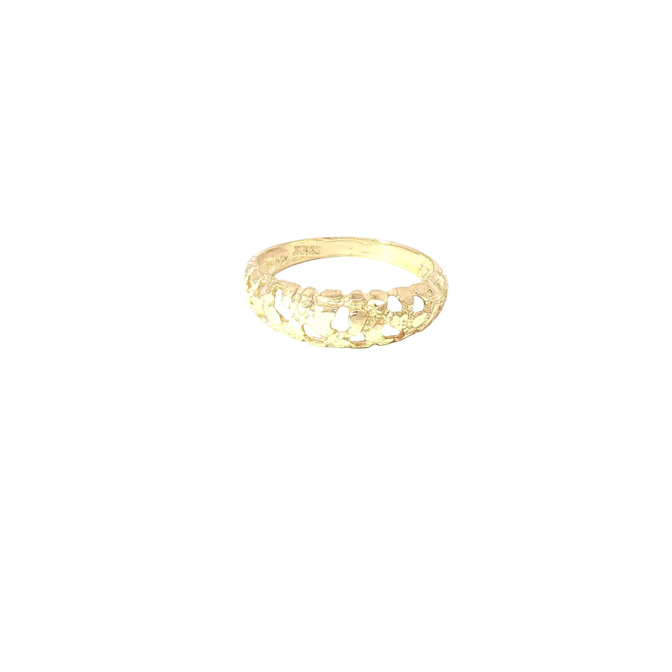 Delicate 10K Gold Filigree Ring – Size 2.75
