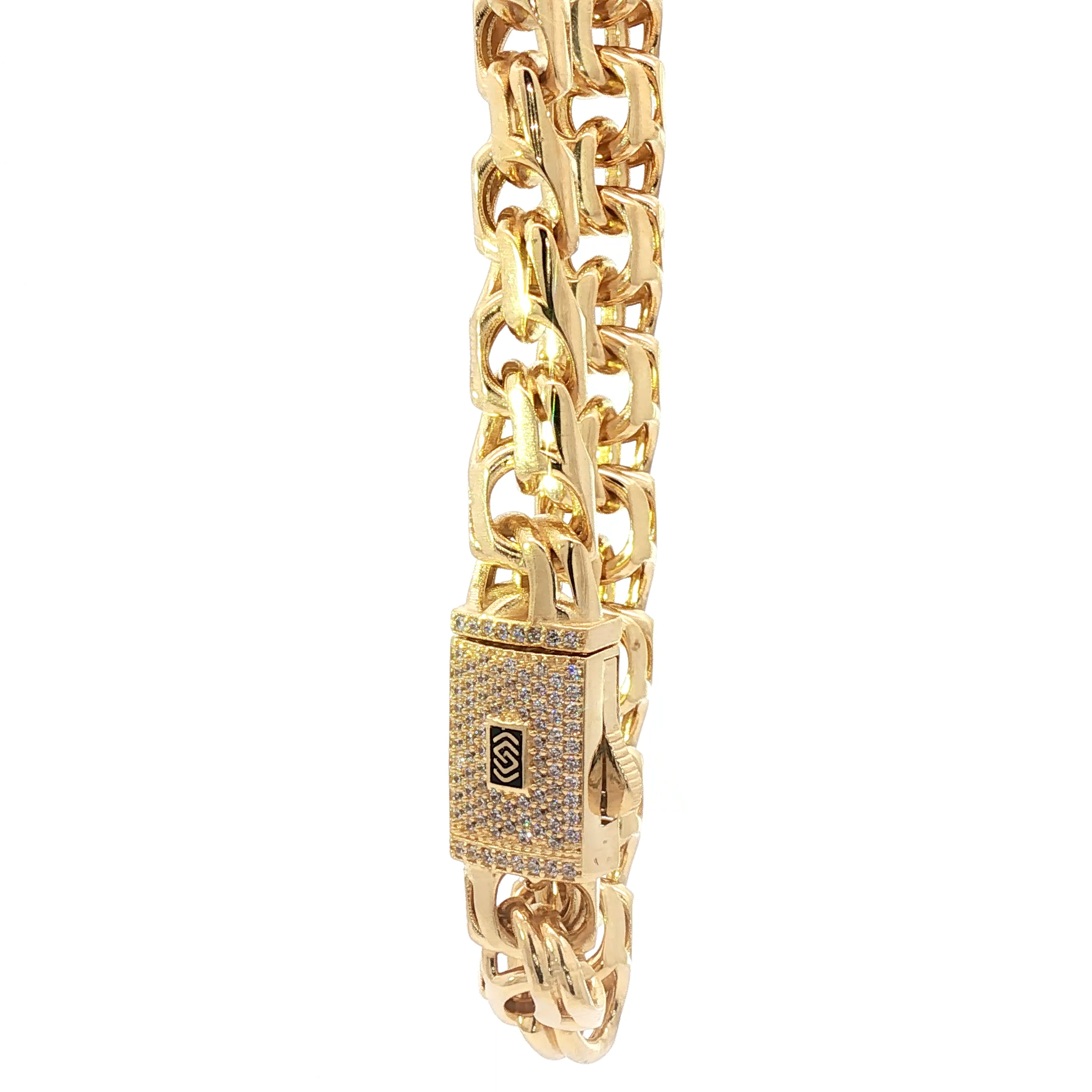 Commanding 18K Chino Link Gold Bracelet