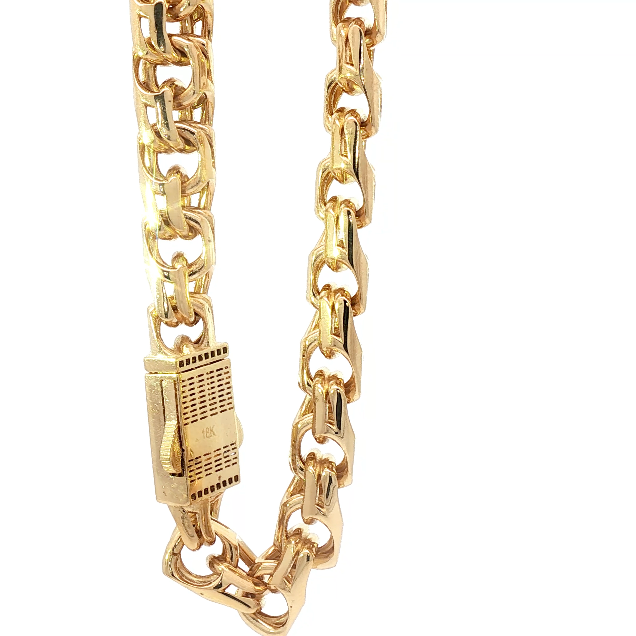 Commanding 18K Chino Link Gold Bracelet