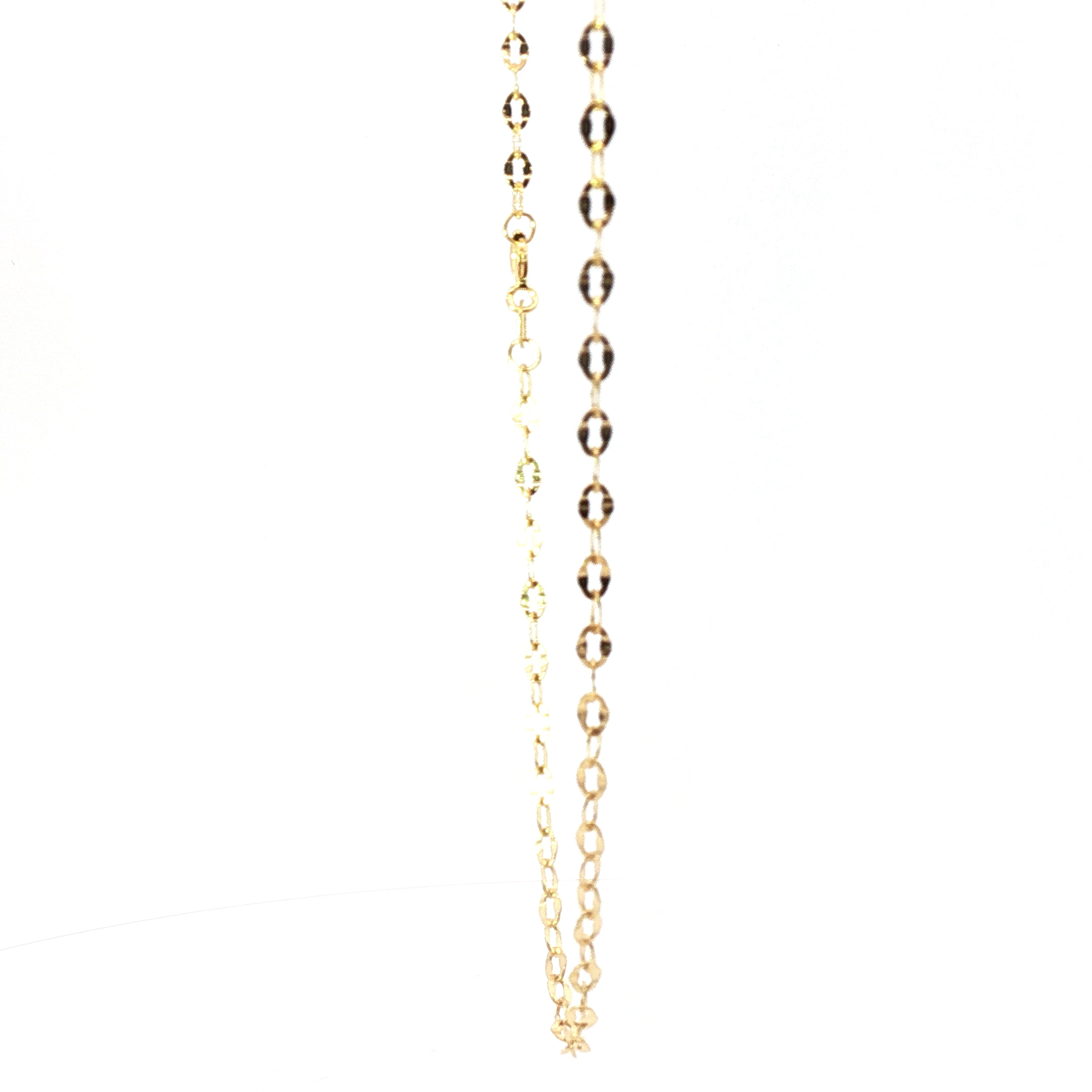 Luminous 14K Diamond Cut Anchor Chain 18”