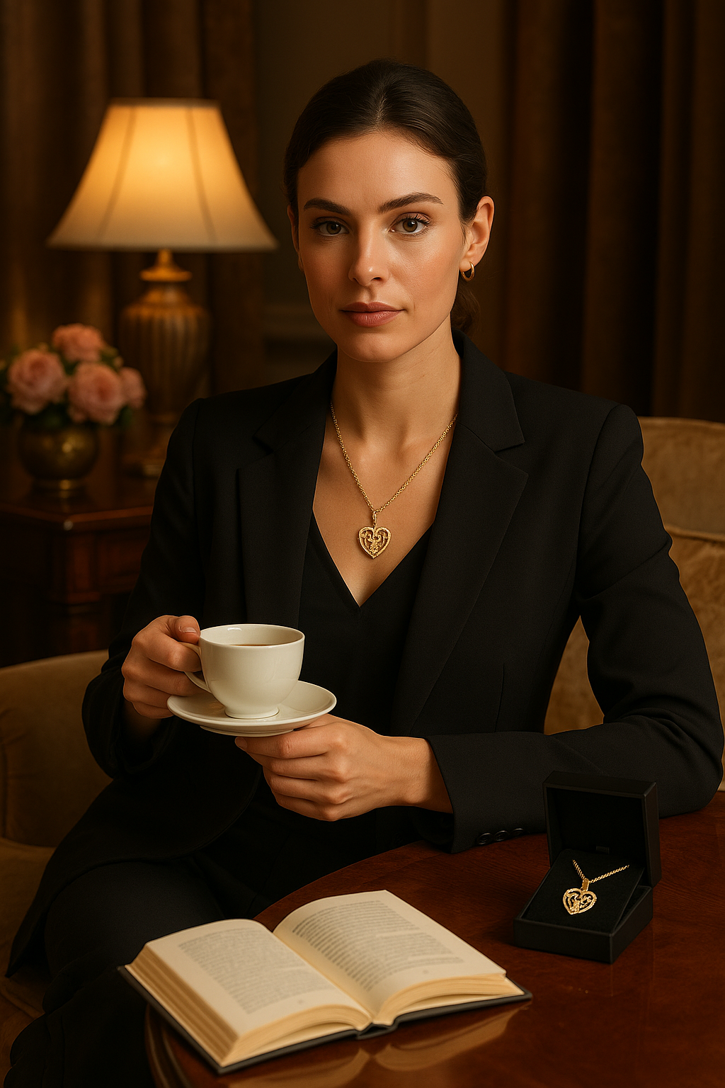 Golden Love: 10K Mom Heart Pendant