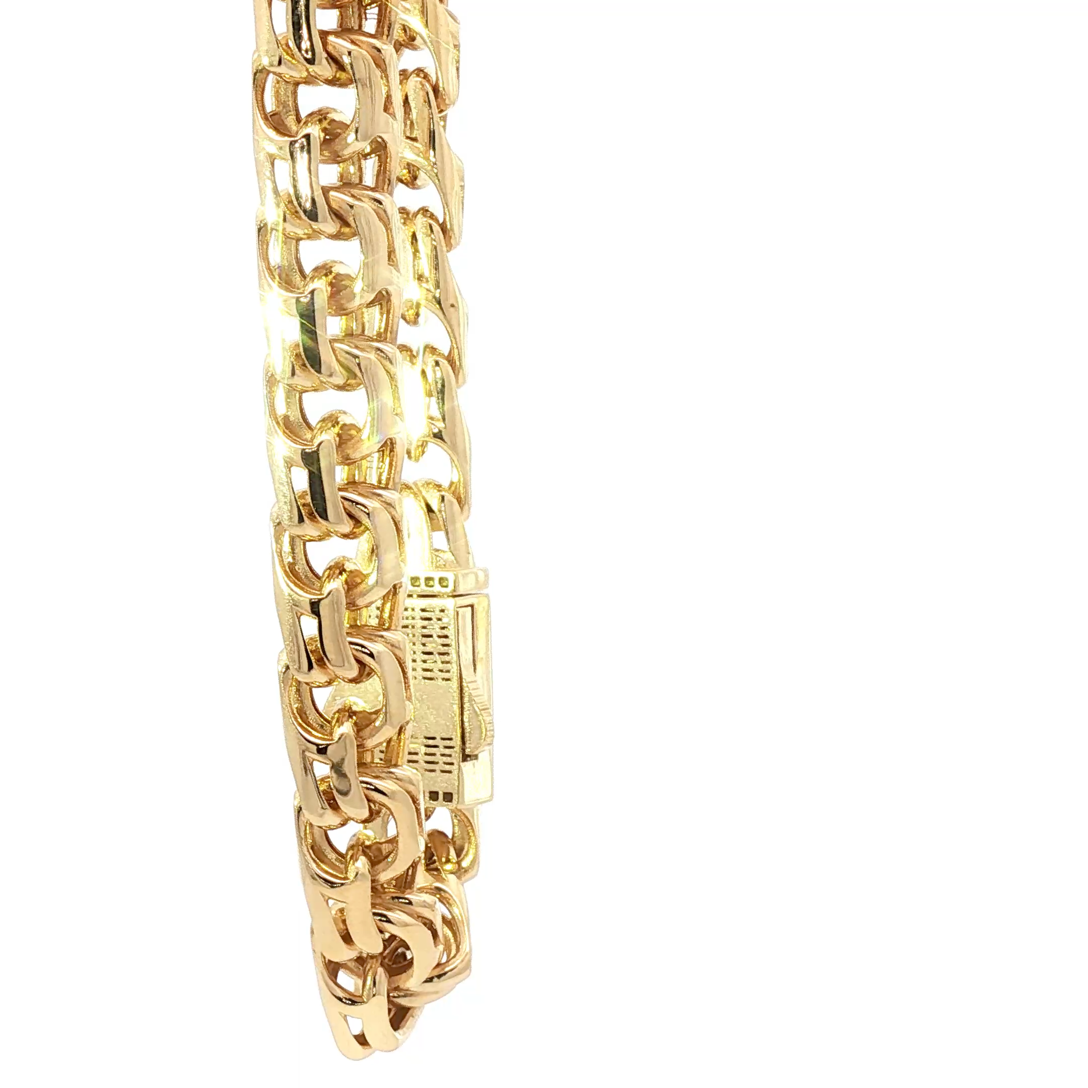 Commanding 18K Chino Link Gold Bracelet