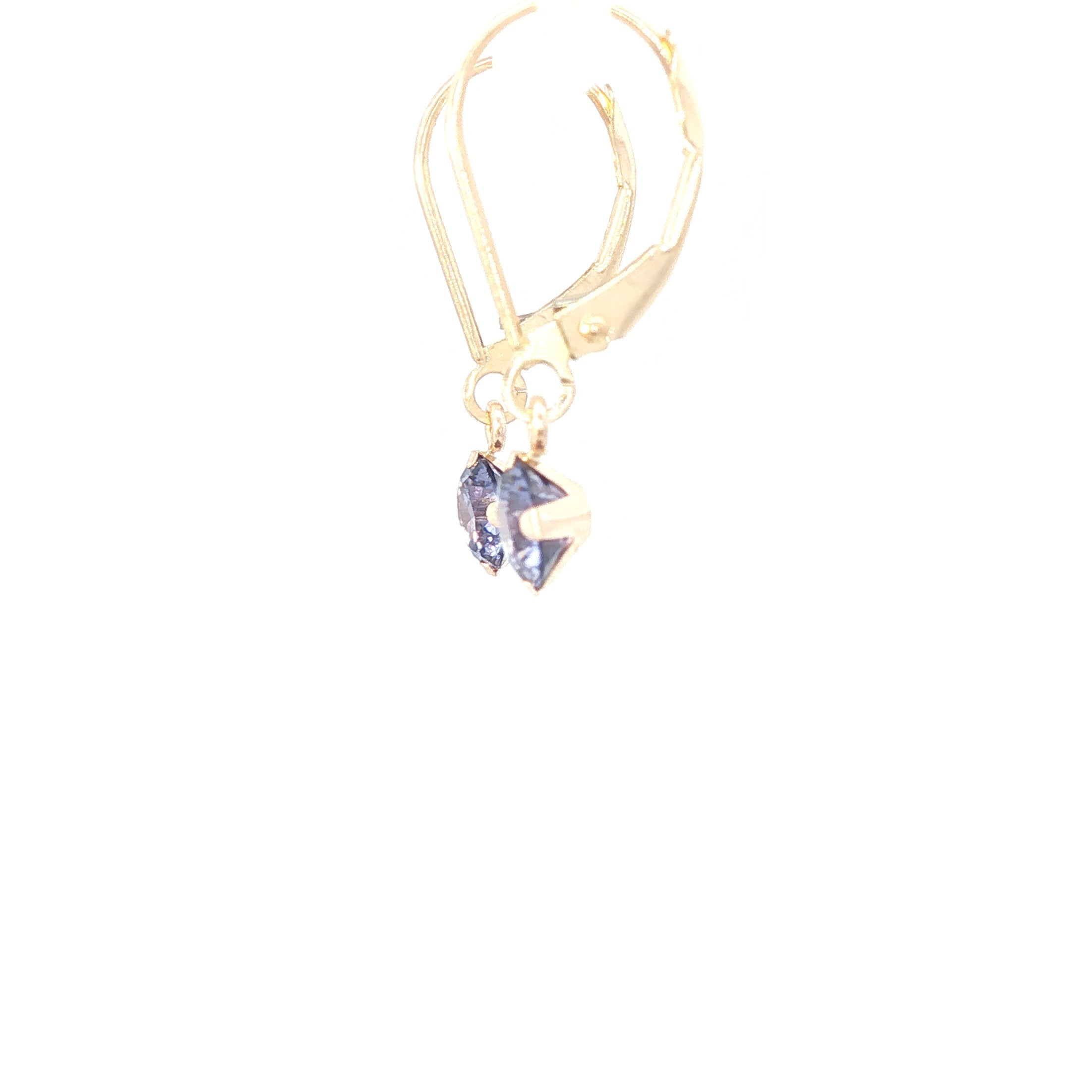 Ethereal Tanzanite Dangle Earrings in 10K Gold