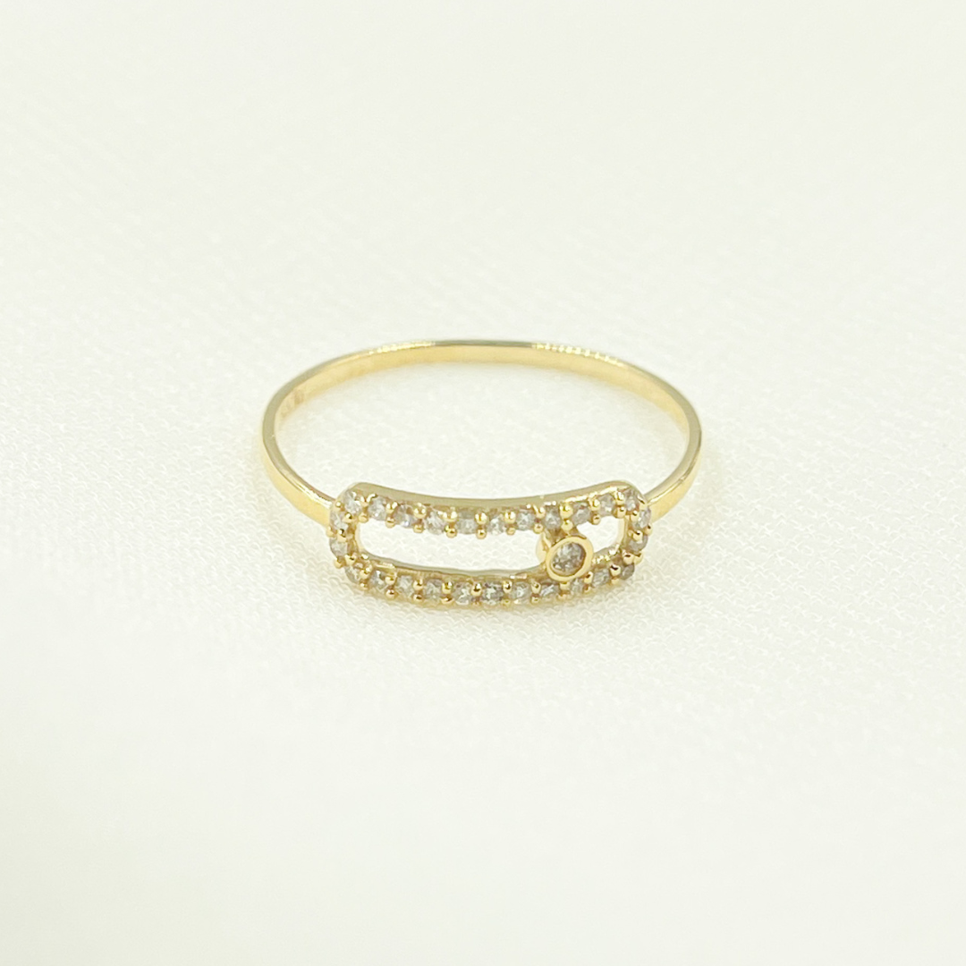 14K Solid Gold Diamond Ring