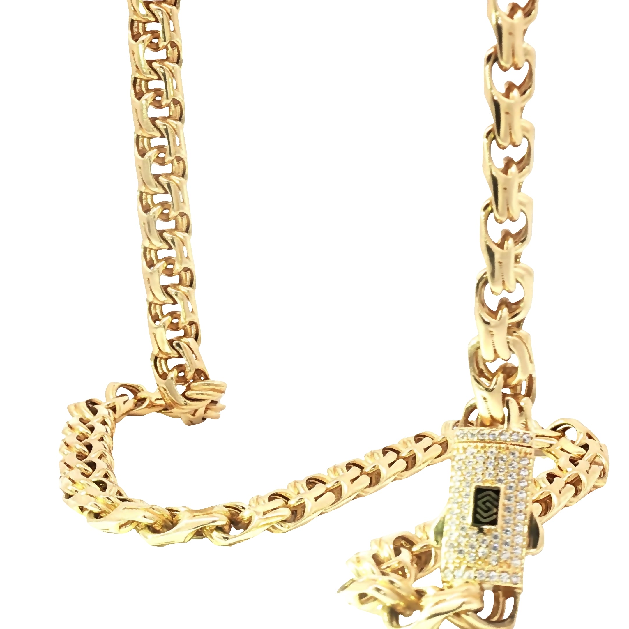 Luxury 18K Chino Link Chain 22in 57.15g