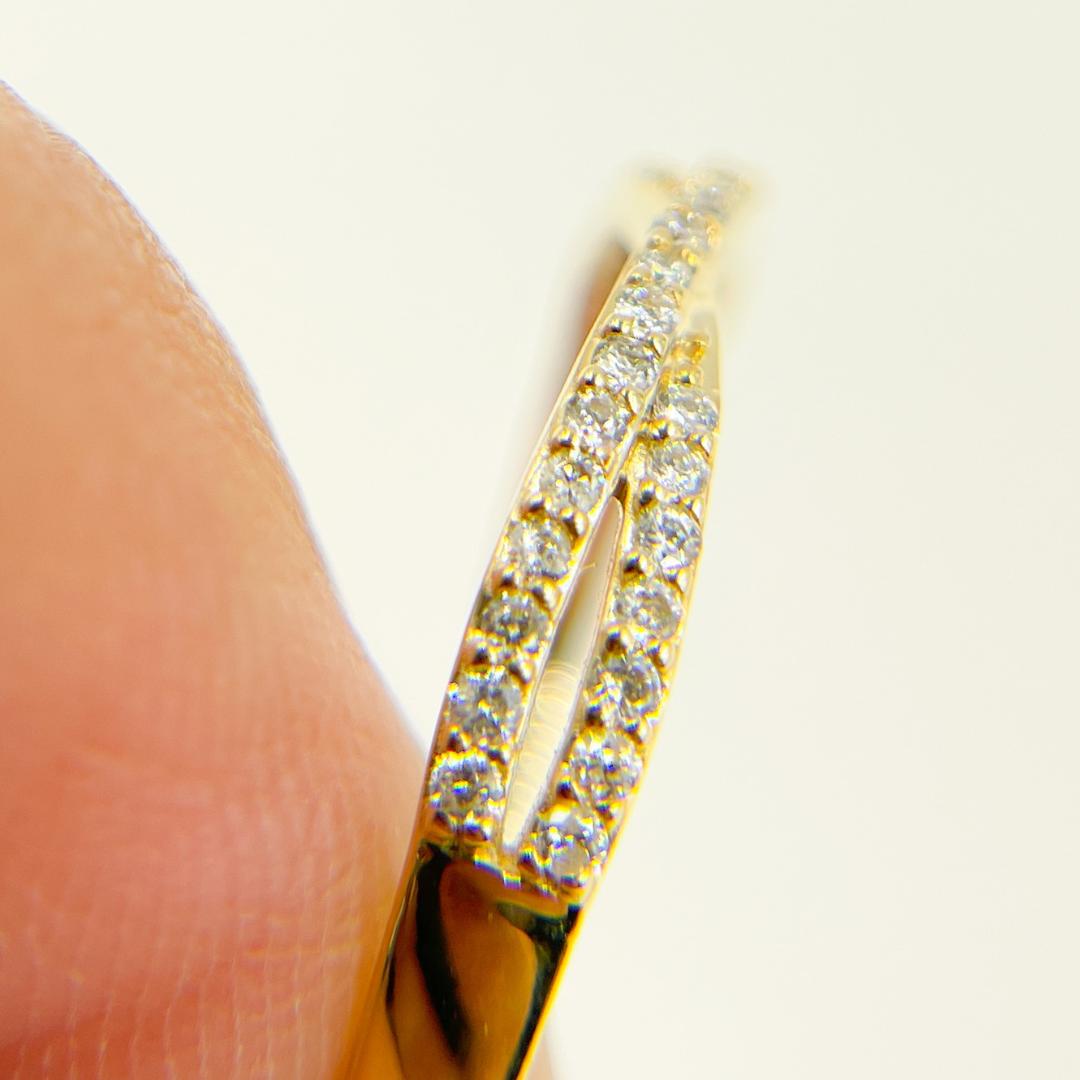 14K Solid Gold Diamond Ring