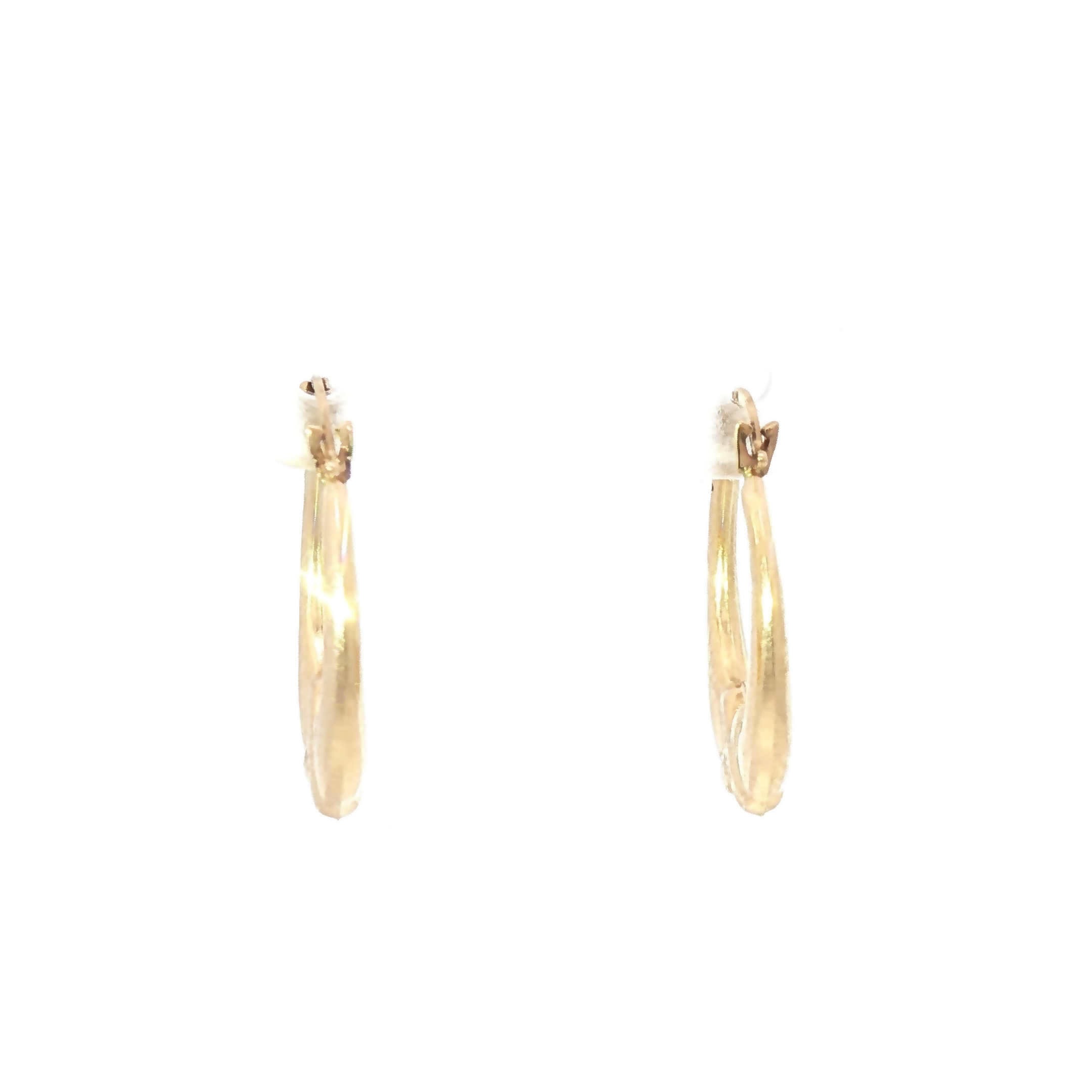 Radiant 14K Gold XO Hoop Earrings
