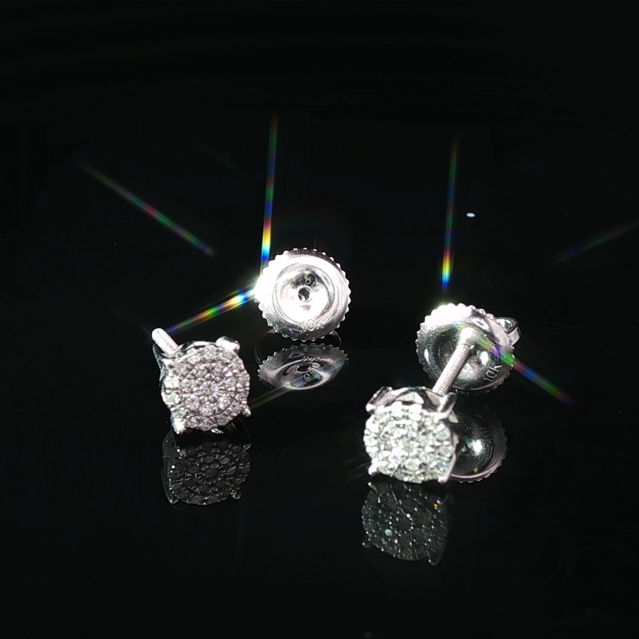 Eternal Sparkle Diamond Cluster Studs 10K
