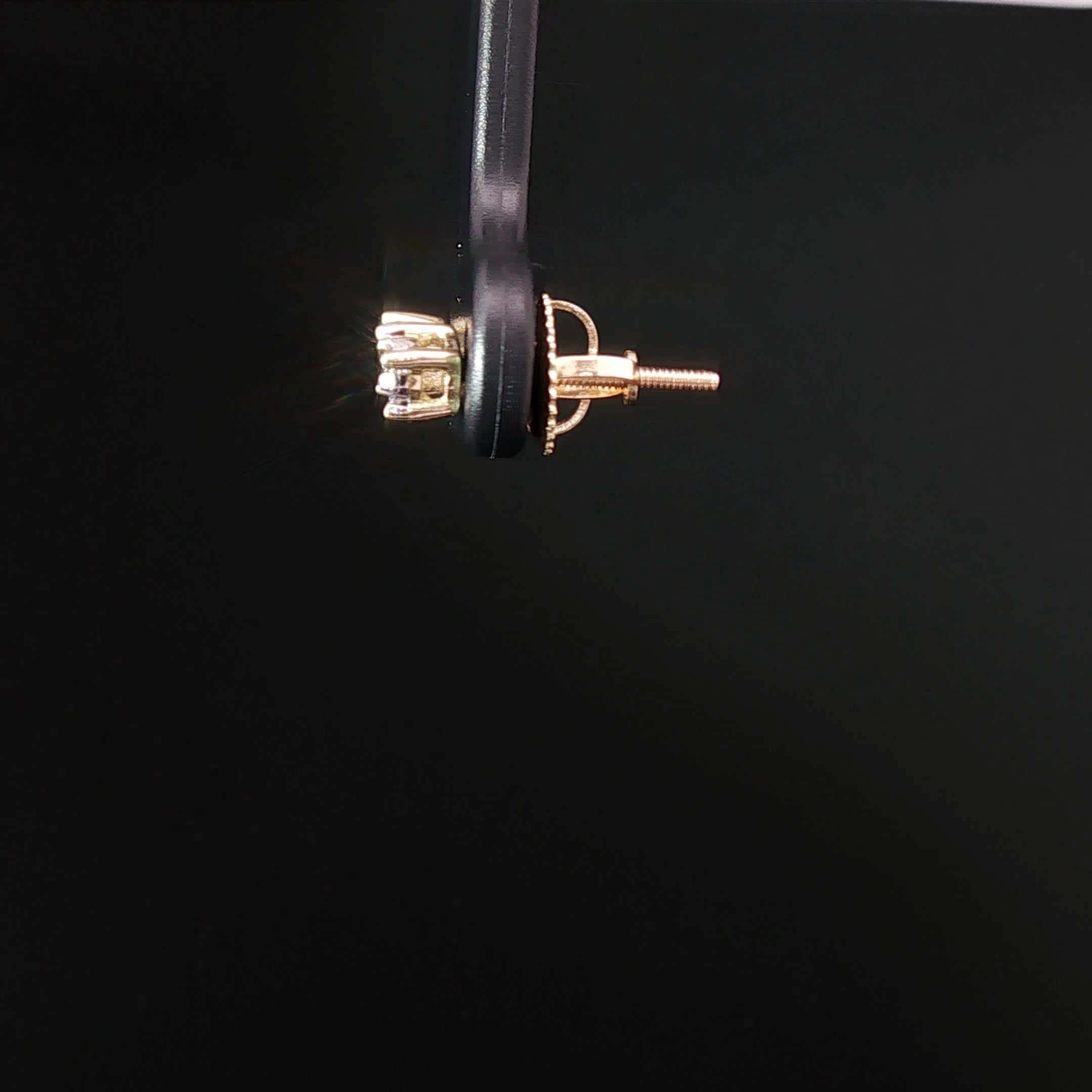 Brilliant 10K Gold 1/2 CT Diamond Studs