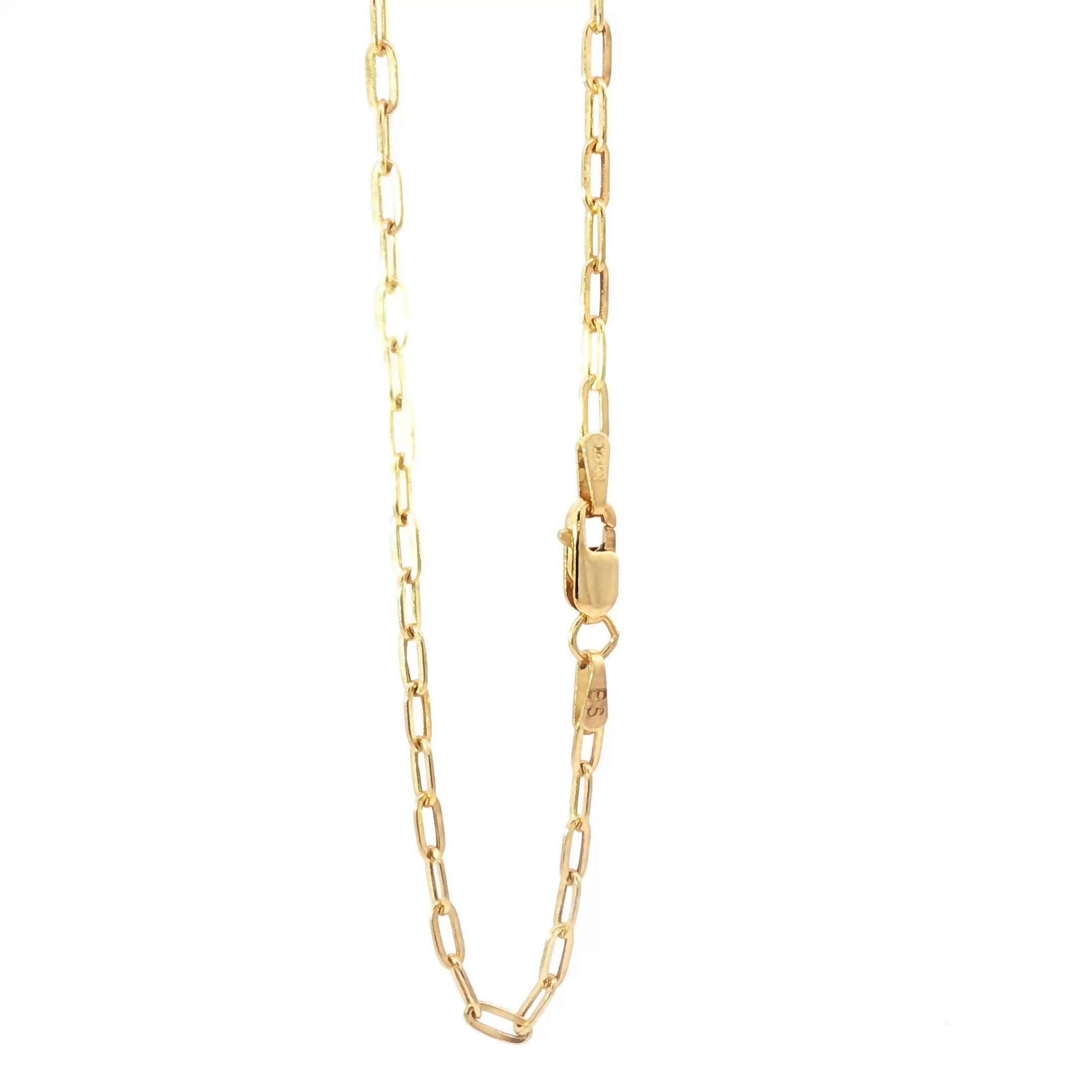 14K Gold Paperclip Bracelet, Effortless Elegance