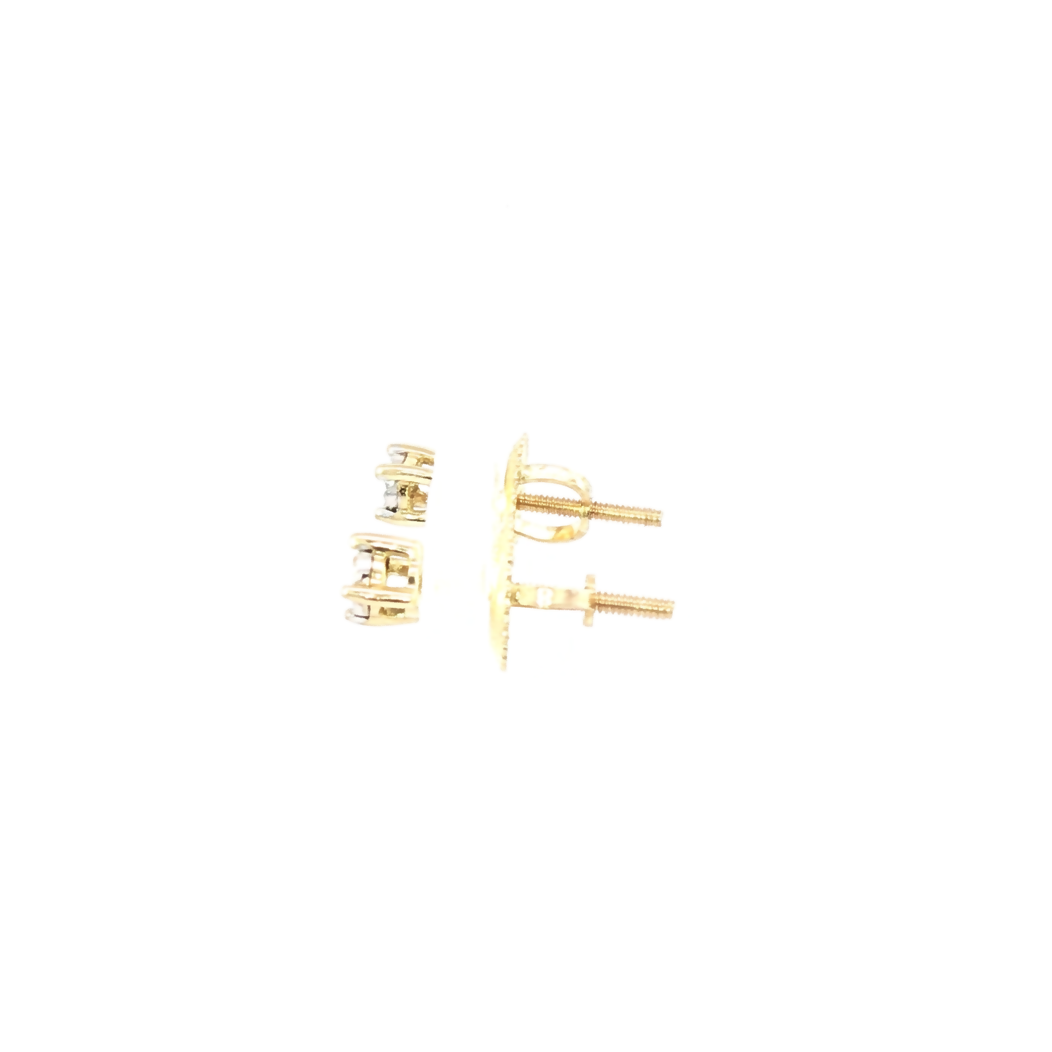 Brilliant 10K Gold 1/2 CT Diamond Studs