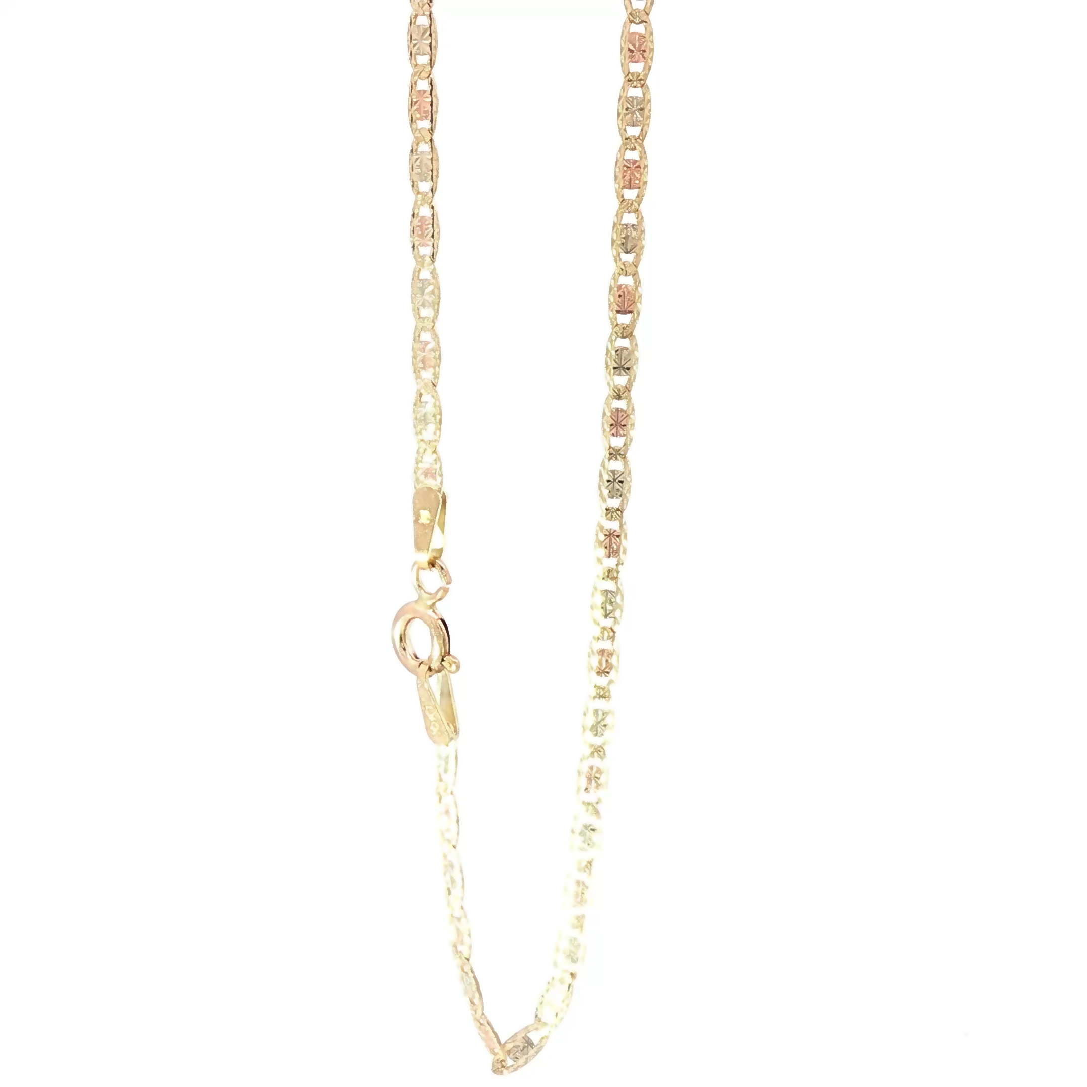 10K Valentino Gold Bracelet — Light Luxe 7in