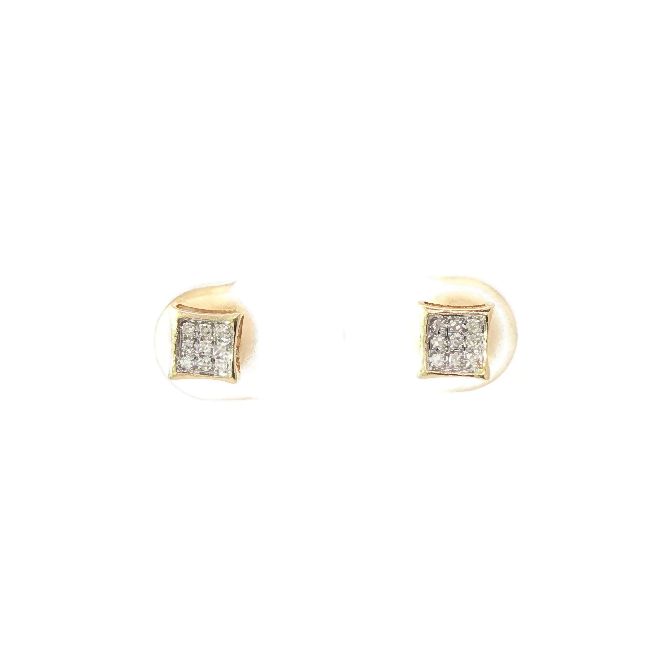 10K Diamond Stud Earrings 1/2 CTW Natural Sparkle