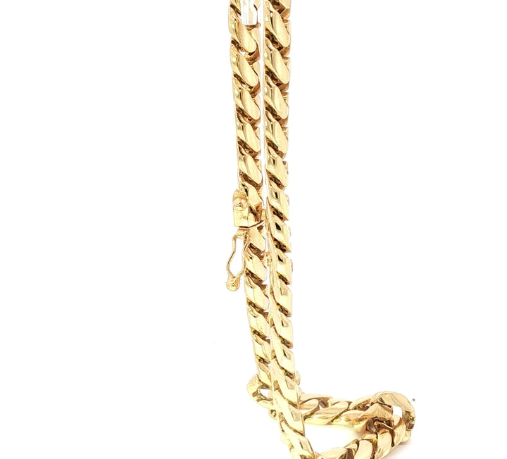 18K Cuban Link Bracelet Refined and Authentic