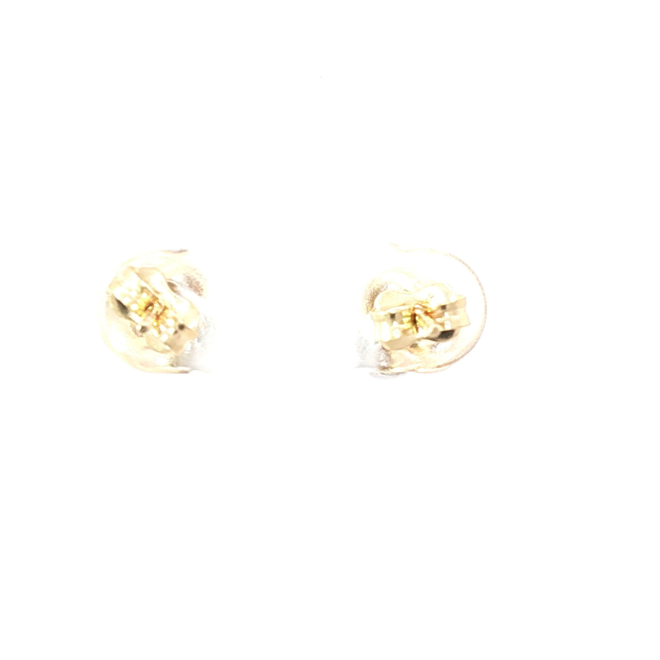 Eternal Bond Tri-Color Love Knot Earrings 14K