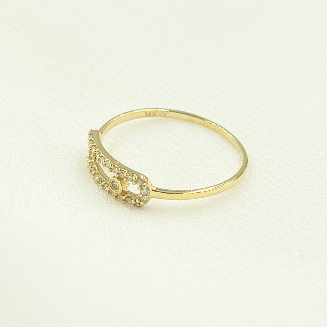 14K Solid Gold Diamond Ring